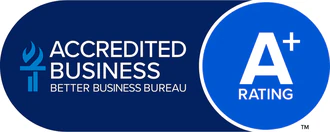 Better Business Bureau Accredited Business, A+ rating